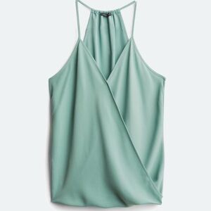 Green cami blouse